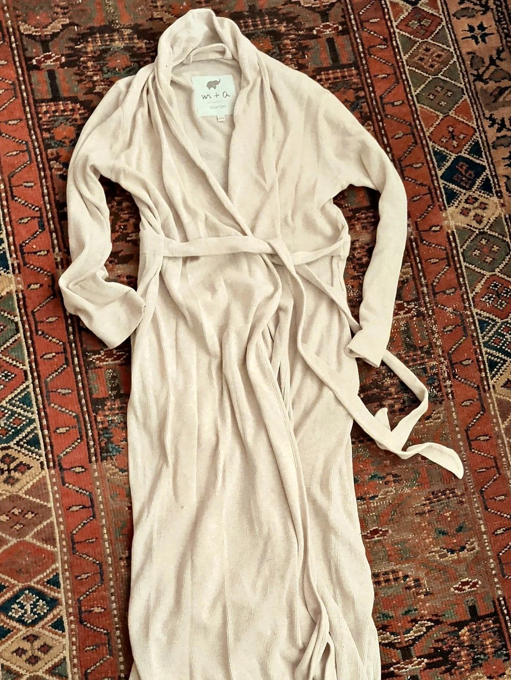 m+a Maternity lounge Robe in Cream XS/S Like New